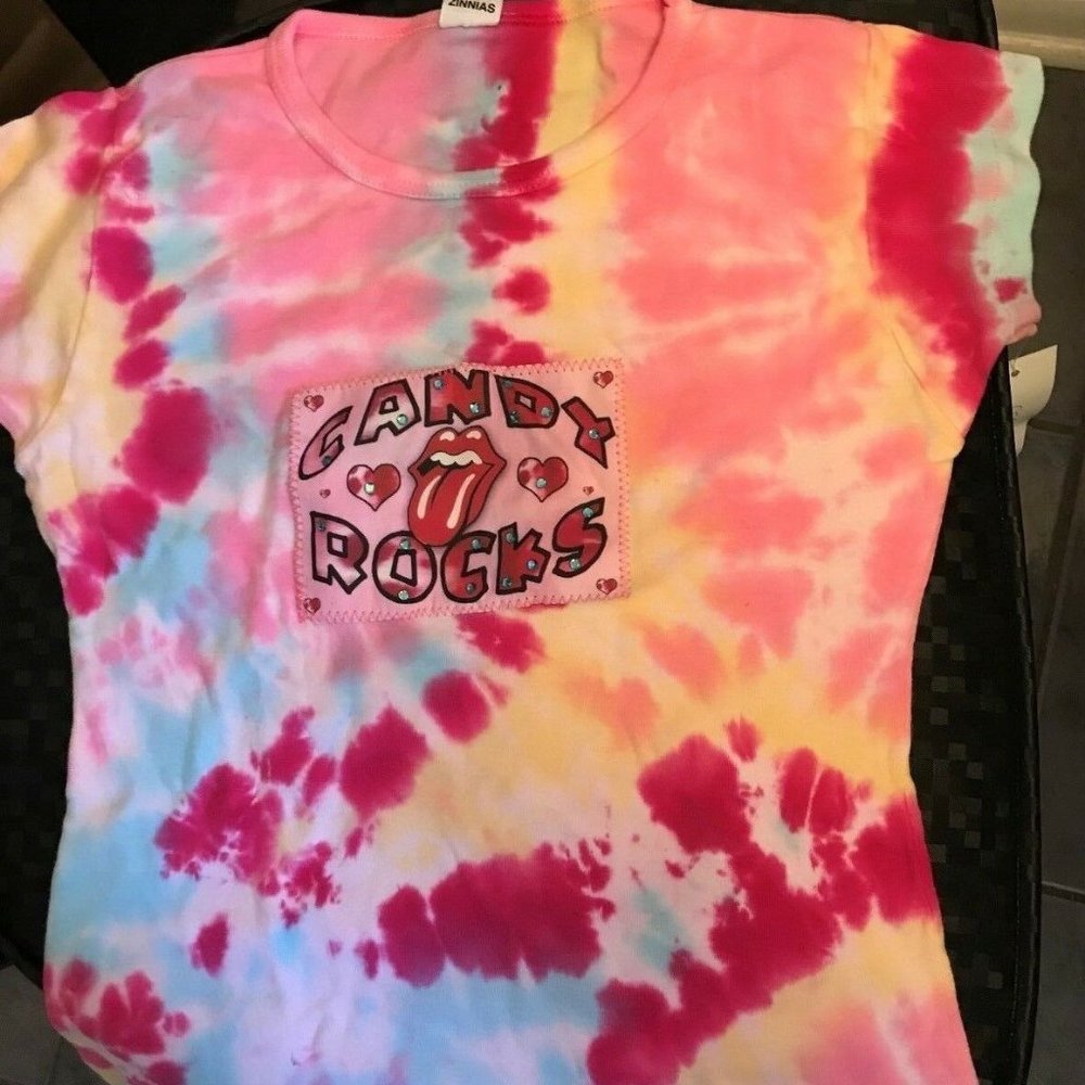 ZINNIAS CANDY ROCKS TOP RHINESTONES